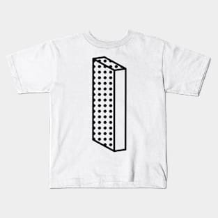 3D Ben Day Dot Isometric Letter I Kids T-Shirt